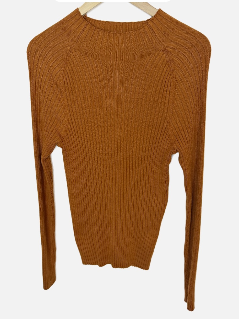 Philosophy Mockneck Ribbed long sleeve top L